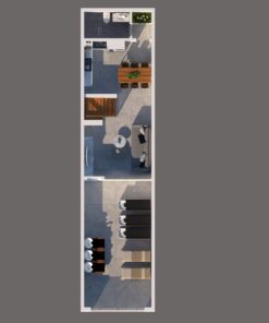 Tải bản vẽ nhà phố hai tầng 4.4mx17m